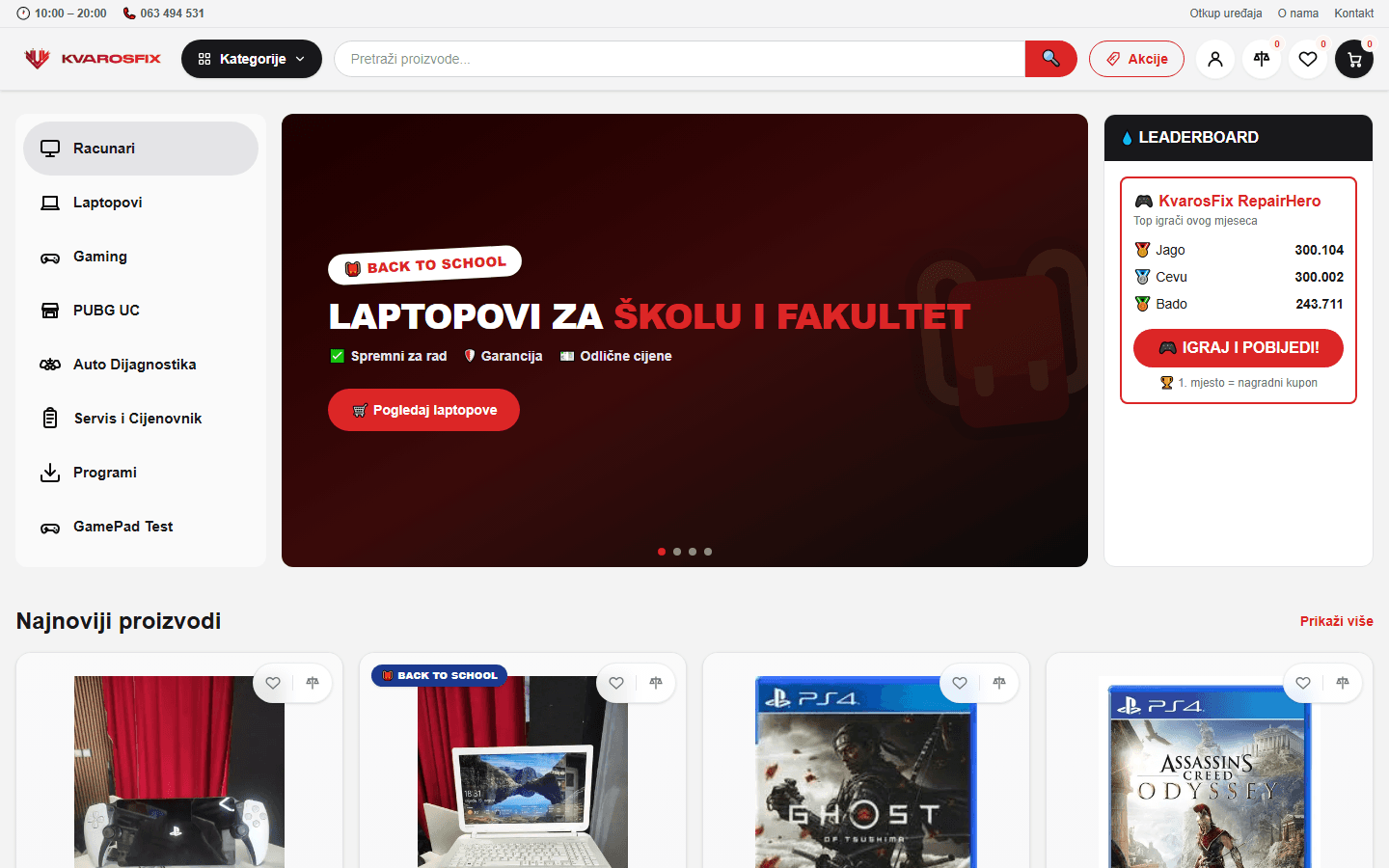 Sajt kvarosfix.me