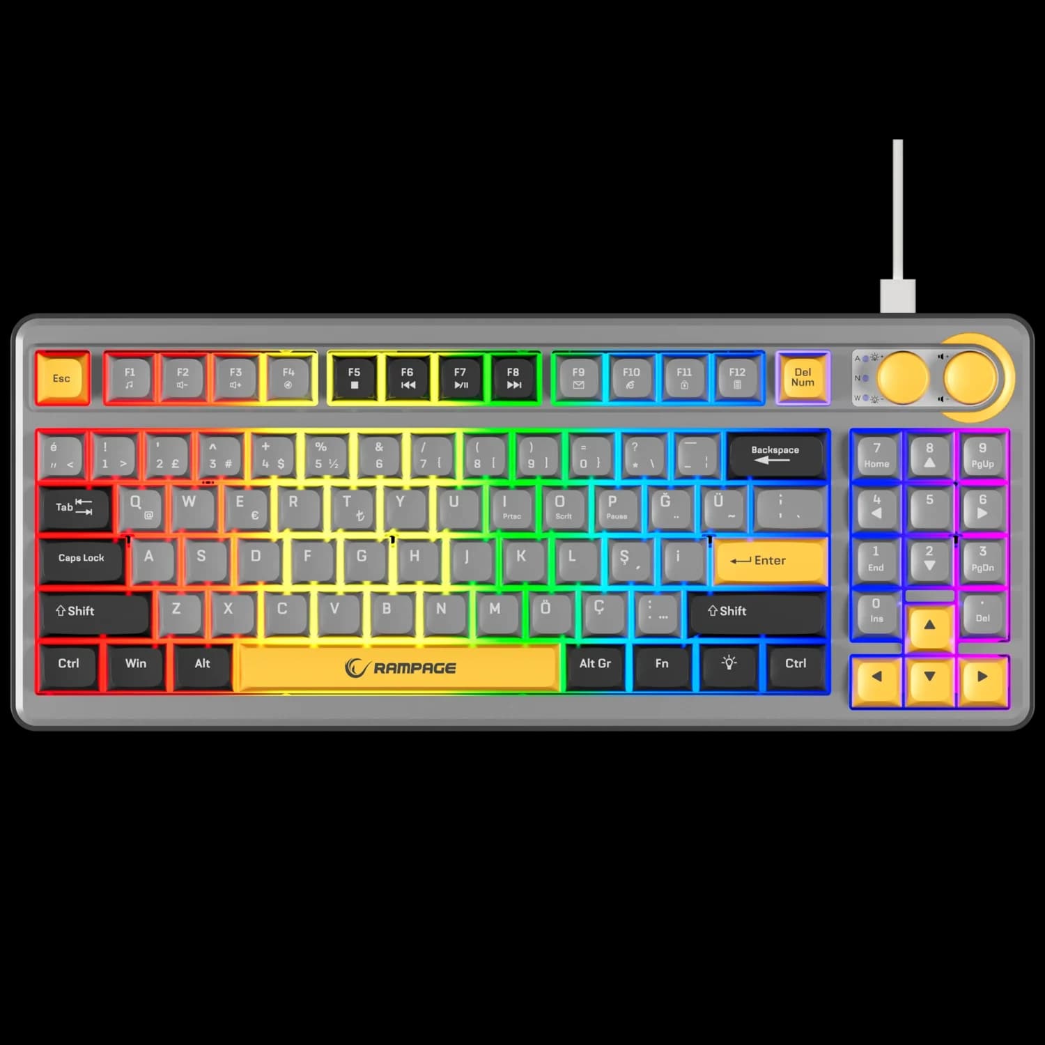 Rampage CYCLONE RGB Membrane Gaming