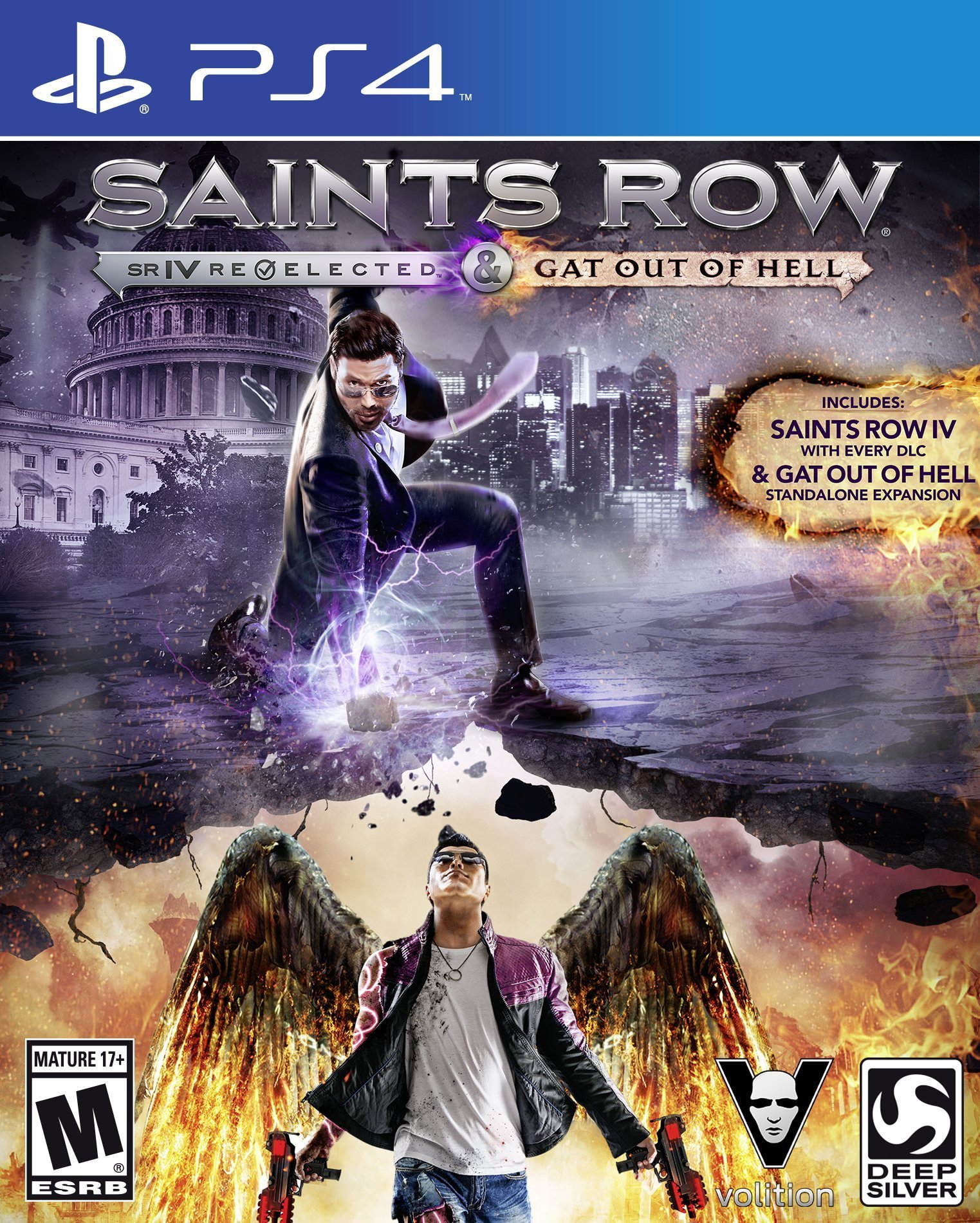 91kATKMCvtL Saints Row: SR IV Re-Elected & Gat Out of Hell (korišćena) - Image 1