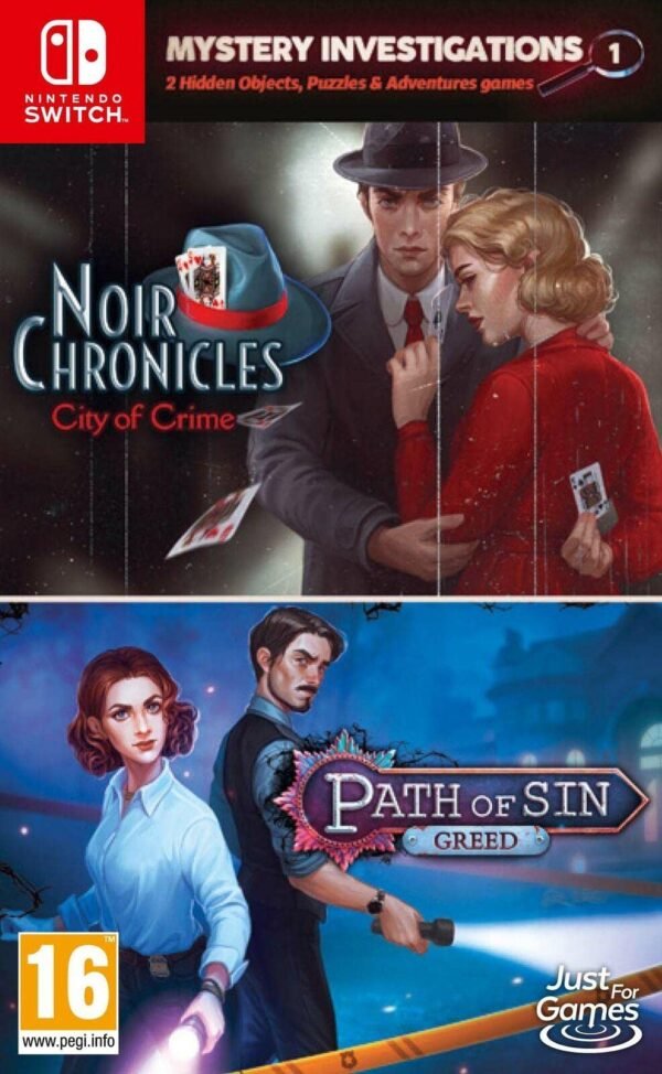 Mystery Investigations 1: Noir Chronicles: City Of Crime + Path Of Sin: Greed  (Nova)