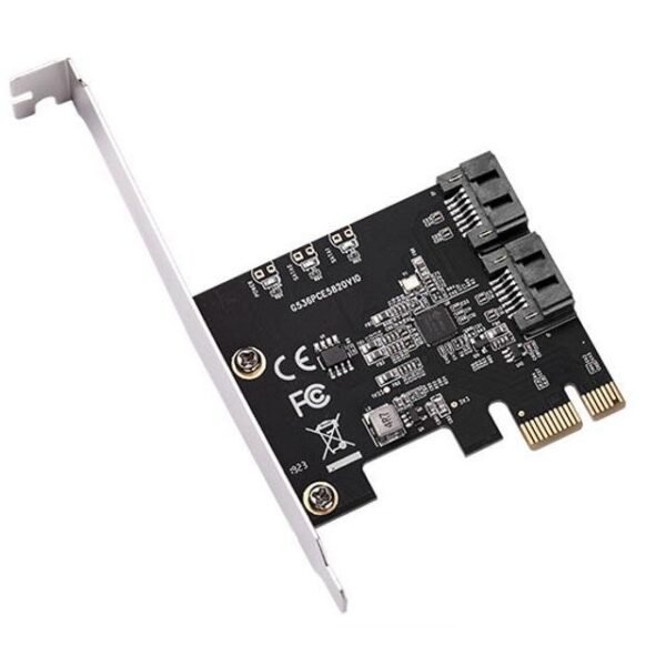 E-GREEN PCI-Express kontroler 2-port SATA III int. Kartica JMB582 Chipset