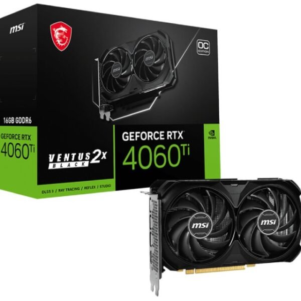 MSI nVidia GeForce RTX 4060 Ti 16GB 128bit RTX 4060 Ti VENTUS 2X BLACK 16G OC
