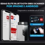 Kingbolen Ediag Elite čitač auto kodova za sve sisteme, doživotno besplatno ažuriranje sa 15 usluga resetovanja - Image 6